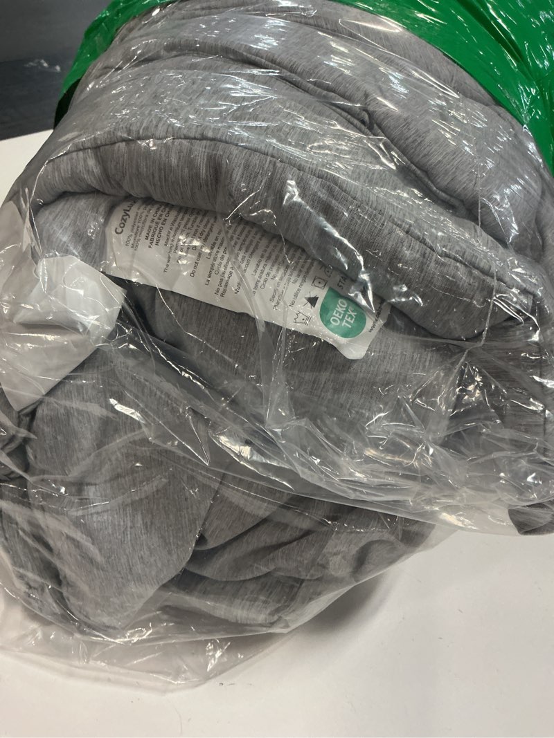 Condition photo showing As Is for Similar CozyLux Queen Comforter Set Dark Grey - Bed in a Bag Queen Size 7 Pieces, Luxury Soft Bed Set for All Seasons, Bedding Set with Comforter, Sheets, Pillowcases & Shams, Dark Gray, Queen Dark Grey Queen