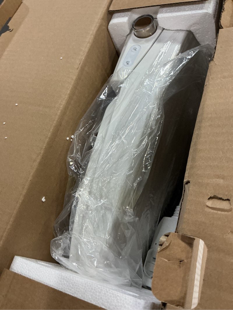 Condition photo showing Good Condition for bidet toilet seat elongated, electric heated seat with instant warm water, remote & side knob control, self-clean nozzle, soft close lid, night light, warm air dryer white