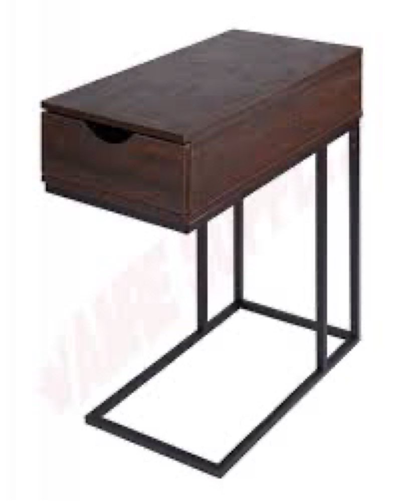 Canarm Reed C Table with Drawer. Canarm's new trendy line of furniture will bring a hint of style to your home while adding that touch of functionality needed to make your days go smoothly. 18.875\" W x 23.625\" H x 11.75\" D