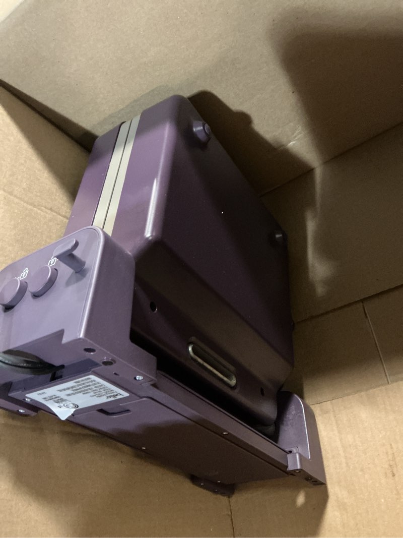 Condition photo showing As Is for bella 10"x 20" Ceramic Fold-n-Store Dual Temp Griddle, Fits-anywhere Kitchenware, EverGood Ceramic Nonstick Coating, 2 Temperature Zones up to 400°F?, Dishwasher Safe Drip Tray, 1500 Watt, Plum