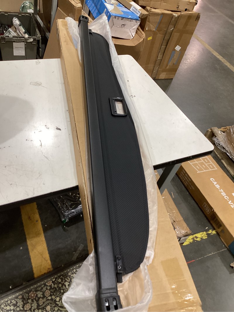 Condition photo showing Good Condition for cargo cover for 2021-2026 nissan rogue accessories s sv sl platinum, leather retractable trunk cover privacy security screen luggage shield shade(not for rogue sport/select)