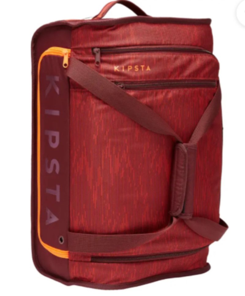 KIPSTA by Decathlon 30L Wheeled Suitcase Essential - Burgundy  (Maroon, Kit Bag)
