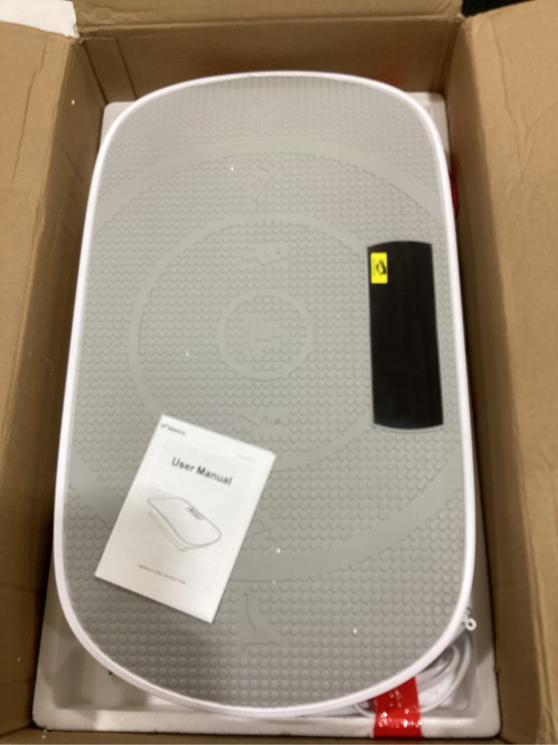 Condition photo showing Good Condition for merach vibration plate exercise machine, whole body workout equipment for women, bluetooth and silicone pedal, vibration plate with auto mode, vibrate fitness platform for home grey