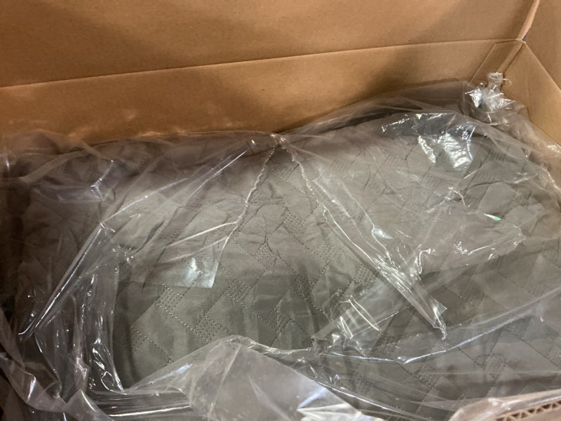 Condition photo showing New/Like New for bedsure quilts king size - grey bedspreads king size with basket weave pattern, soft quilt bedding set, lightweight comforter set coverlet for all seasons with 2 pillow shams (106" x 96") king (106" x 96") 00 - grey