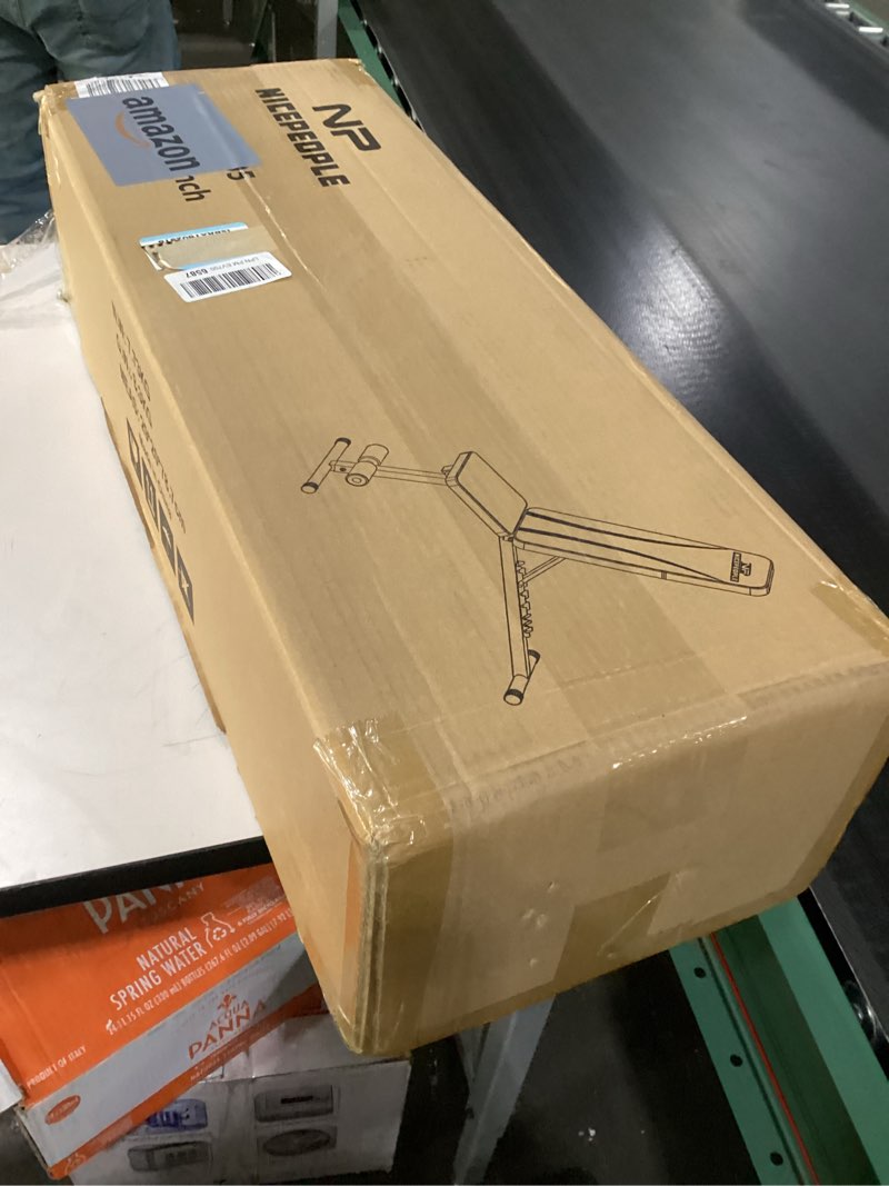 Condition photo showing As Is for NICEPEOPLE Basic Weight Bench for Home Gym, 8 Backrests Adjustable Bench with 660LBS Weight Capacity for Chest Shoulders Arms Muscles, Foldable and Compact for Small Space Apartment Room
