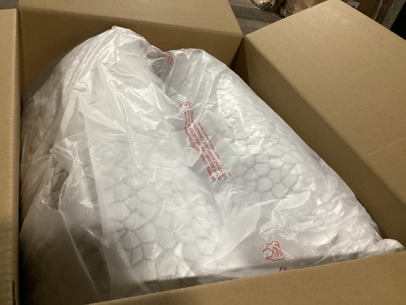 Condition photo showing Good Condition for Cooling Pillows King Size Set of 2, Firm Shredded Memory Foam Pillows for Side Back Stomach Sleepers, Two-Sided Cool Neck Pillow for Neck Shoulder Pain, Luxury Gel Cold Bed Pillow for Hot Sleepers King (2 Count) Original White (Icy)