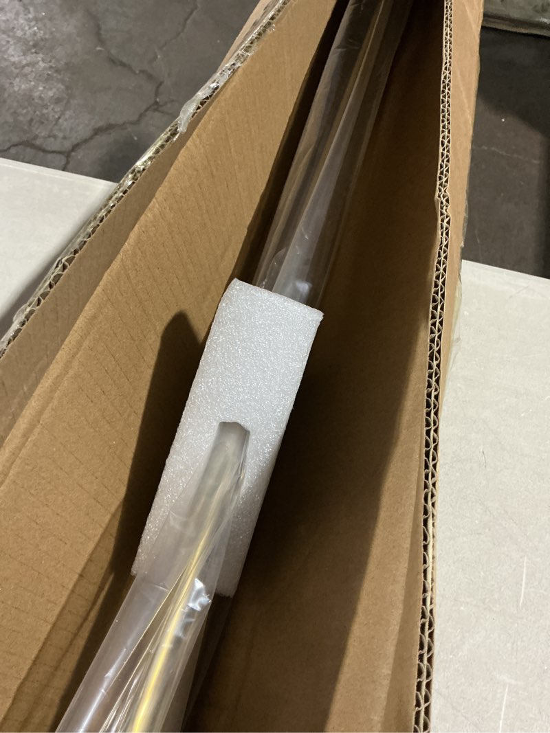 Condition photo showing Good Condition for gold double curtain rods for windows 36-72 inch,heavy duty double curtain rod with aluminum finials and bracket,adjustable double window rods for blackout or room darkening panels gold 36-72"