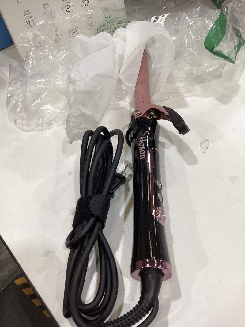 Condition photo showing Good Condition for 3/4 Inch Curling Iron for Short Hair, Dual Voltage Hair Curling Iron Ceramic, Professiona Curling Wand Tourmaline(Rose Gold) 3/4 Inch Rose Gold