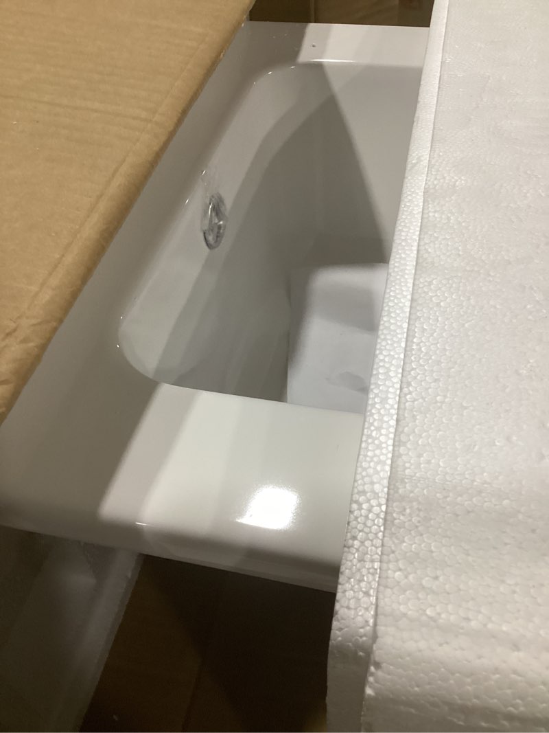 Condition photo showing Good Condition for (incomplete) wonline 16\" bathroom vanity set, single small bathroom cabinet with ceramic sink, modern white cabinet vanity with faucet & pop up drain
