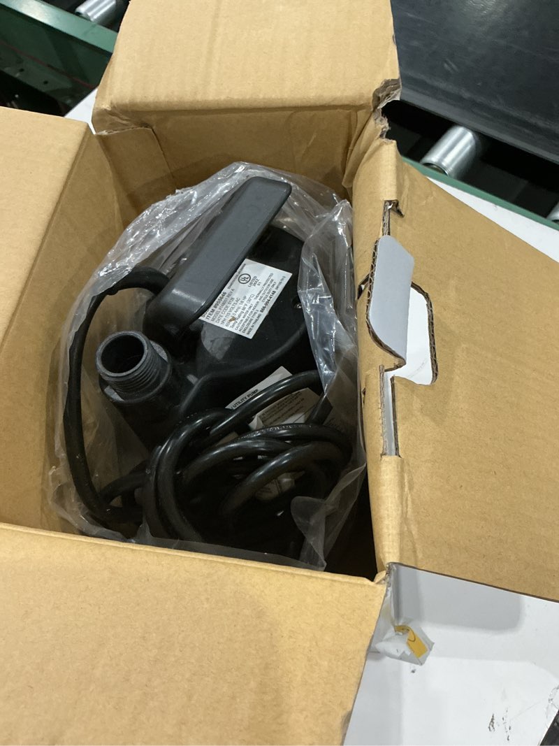 Condition photo showing As Is for utilitech 1/6-hp 115-volt 25-gpm thermoplastic submersible utility pump