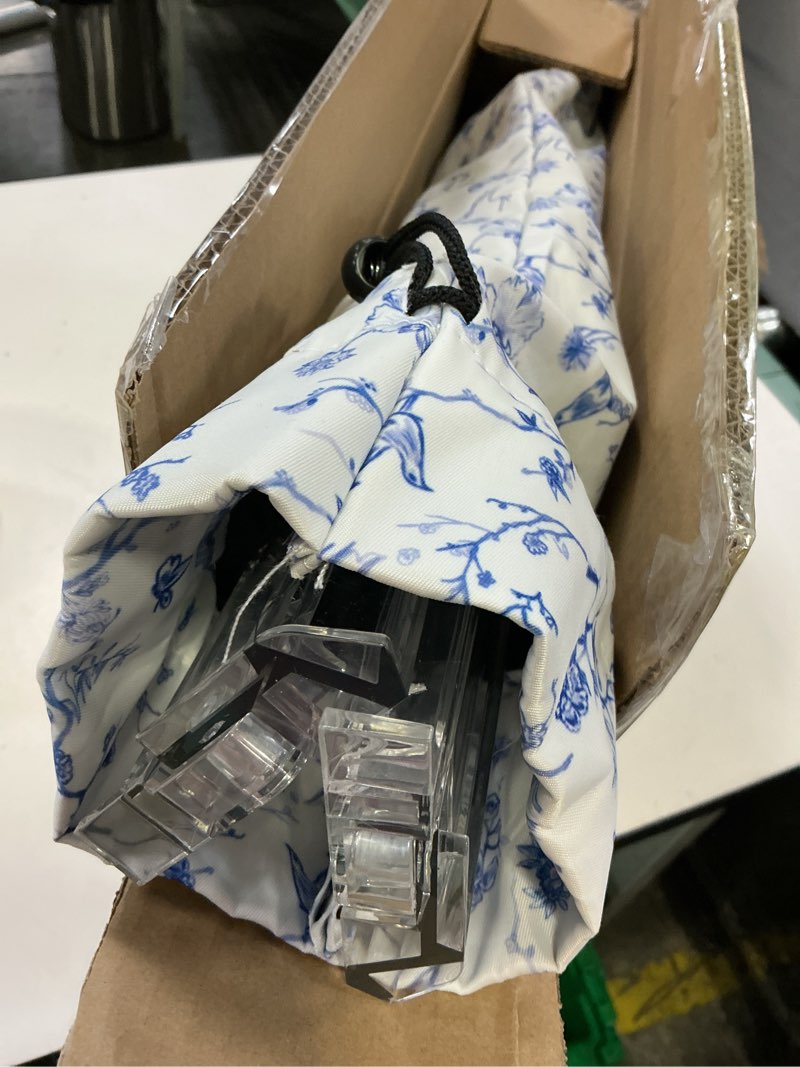 Condition photo showing Good Condition for 4 layer engraved american mahjong tile set, 166 acrylic mahjong tiles with white bags, racks and pushers, accessories blue(with racks)