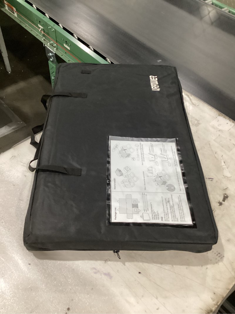 Condition photo showing New/Like New for URPOWER PU Leather Back Seat Extender for Dogs – Hard Bottom Dog Car Seat Cover Holds 400 lbs, Anti-Scratch & Waterproof Dog Hammock for Full Size SUVs & Trucks, Dogs Car Bed Pet Backseat Protector XL - Full Size SUV / Full Size Crew Cab Truck Black - PU Leather