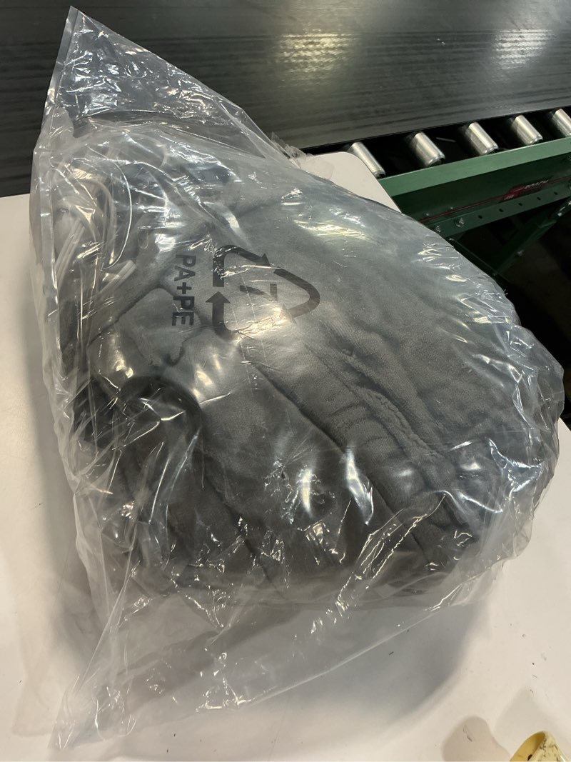 Condition photo showing Good Condition for cozy heated blanket throw size - fast warming electric throw blanket with 6 heat settings & 4 hours auto-off, ideal gift for her, 50"x60", slate grey slate grey throw 50"x60"