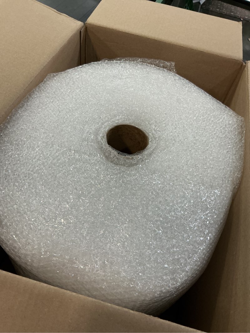 Condition photo showing Good Condition for amazon basics bubble wrap for moving, packing, shipping and storage, perforated protective cushioning for fragile items, 12-inch x 175-ft long roll, small 3/16", clear