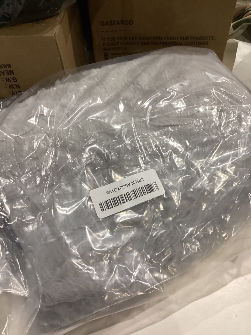 Condition photo showing Good Condition for sunheir washable extra large dog bed covers soft plush replacement, waterproof dog bed liner, pet bed cover with zipper 41x27x3 inches, grey, cover only grey 41.0"l x 27.0"w x 3.0"th