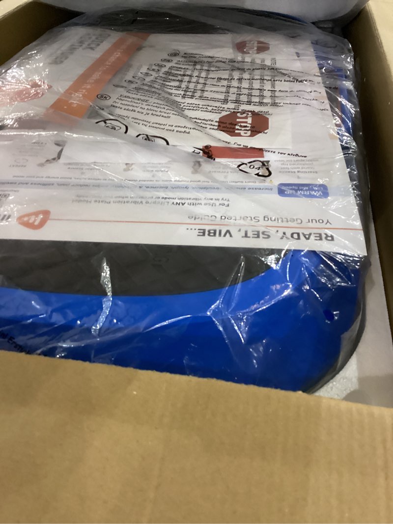 Condition photo showing Good Condition for Lifepro Waver Vibration Plate Exercise Machine for Lymphatic Drainage, Muscle Activation, Full-Body Workout Vibrating Platform with Loop Bands, Fitness Equipment for Strength Toning & Fat Loss Blue