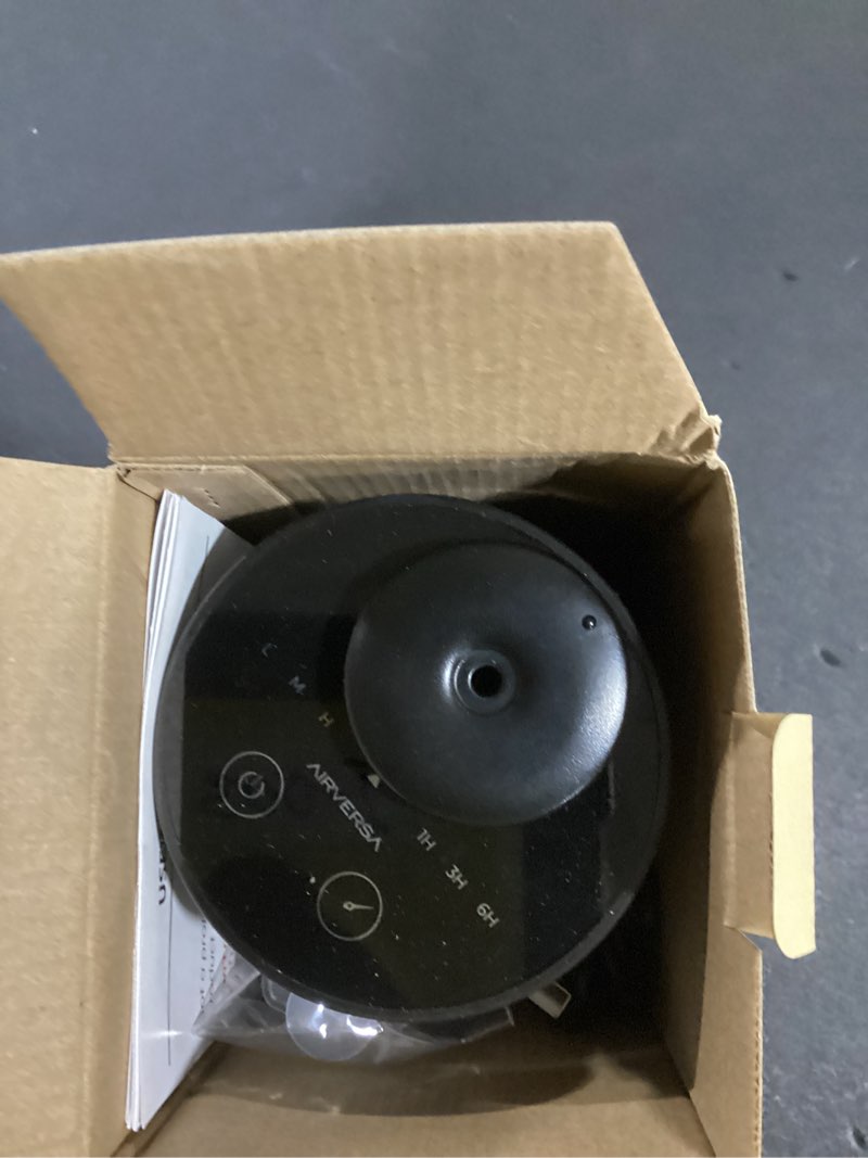 Condition photo showing Good Condition for airversa waterless diffuser for essential oil, car diffsuer, battery operated nebulizer, 0.7 fl oz/ 20ml, mini scent air machine, 3 timers & 3 mist levels for home, room, car, office - an6 black 01black