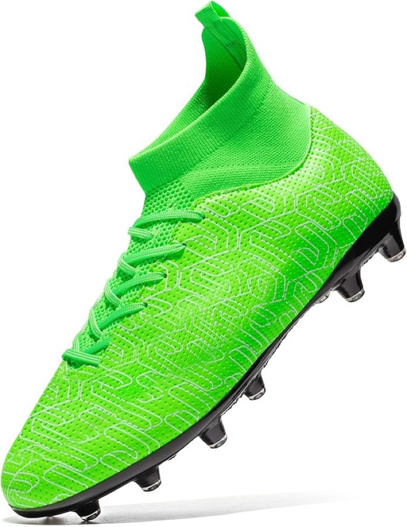 Boys Girls Soccer Cleats Outdoor High-Top Boys Football Cleats Lightweight Training Youth Soccer Sho
