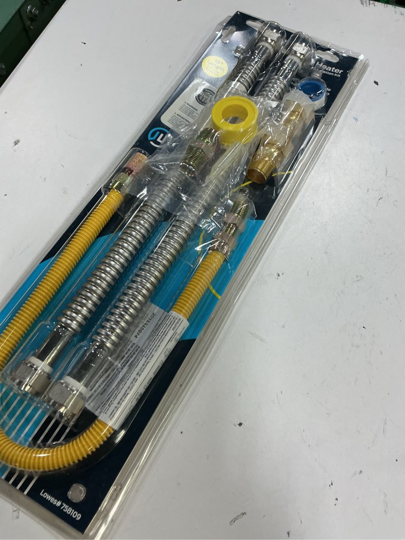 Condition photo showing Good Condition for eastman stainless steel installation kit for gas water heater