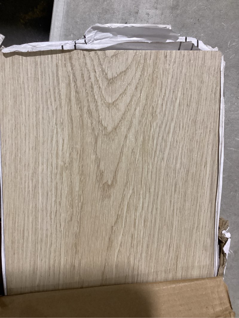 Condition photo showing Good Condition for mulgreat peel and stick floor tile, 54 sq.ft 36 pieces 36"x6" long vinyl flooring, 1.5mm thick waterproof renter friendly self adhesive vinyl plank flooring for bedroom rv kitchen (blayney oak) 36"x6"x0.06" blayney oak 36