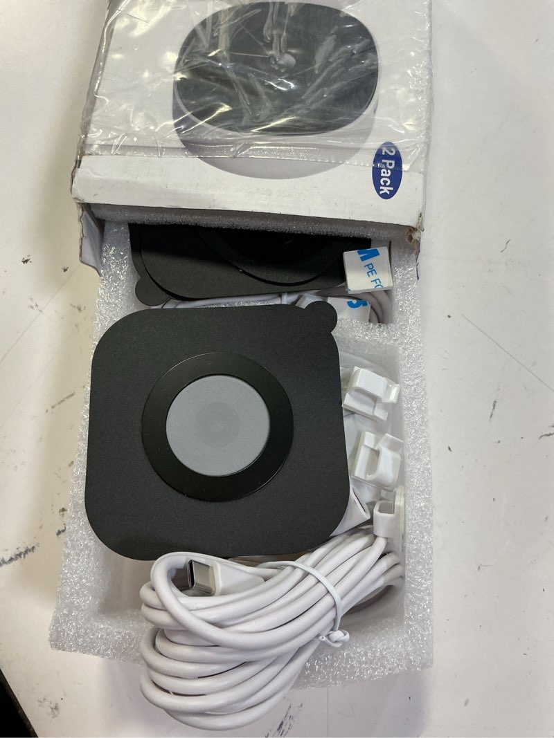Condition photo showing Good Condition for 2k no drill window camera-2 pack 2.4ghz & 5ghz wifi dome cameras for home security for indoor & outdoor monitoring, color night vision, human detection, 24/7 recording, ideal for apartment, k1 2.4ghz&5ghz-2p-w
