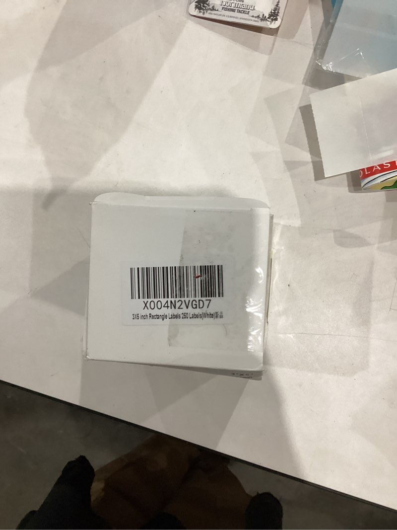 Condition photo showing New/Like New for Rectangular Color Coding Packing Labels 3X5 Inch 250 Per Roll, White Moving Stickers for Boxes Color Coded, Packing Labels Stickers for Inventory Warehouse White 3x5" 1Roll-250PCS