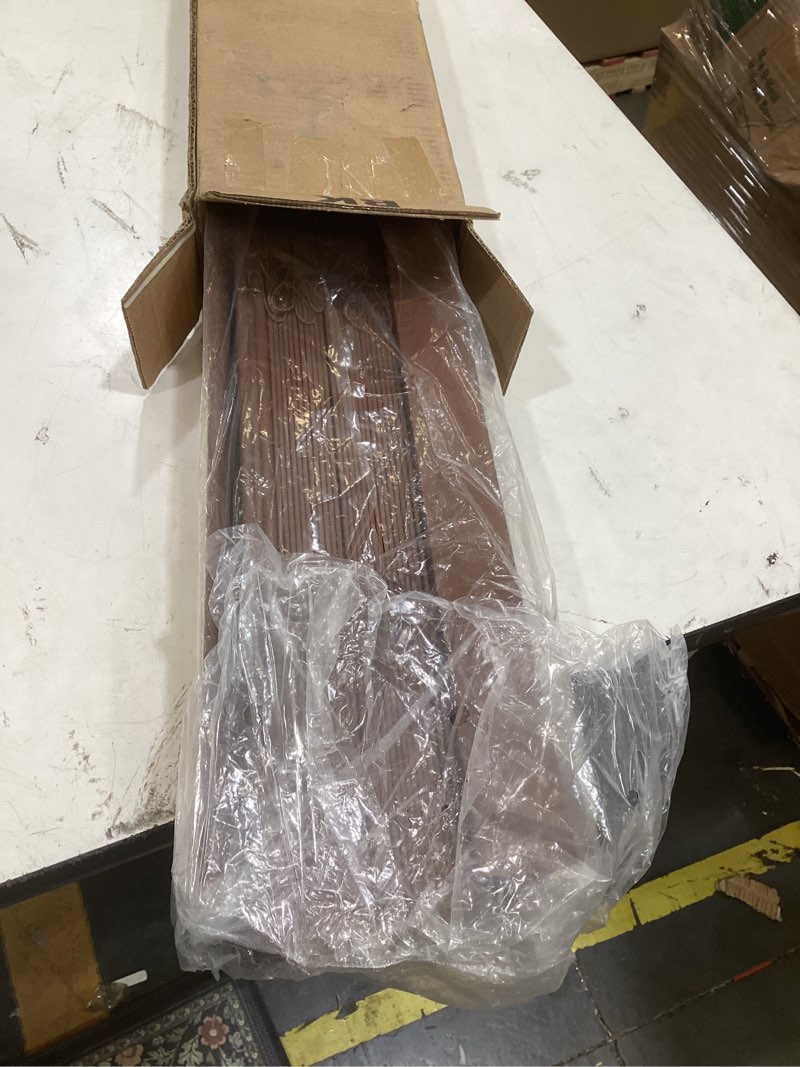 Condition photo showing Good Condition for lumino - 2" cordless flat slat faux wood window blinds for home - 24" w x 36" l - walnut, faux wood blinds for indoor windows, venetian room darkening blinds 24"w x 36"h walnut