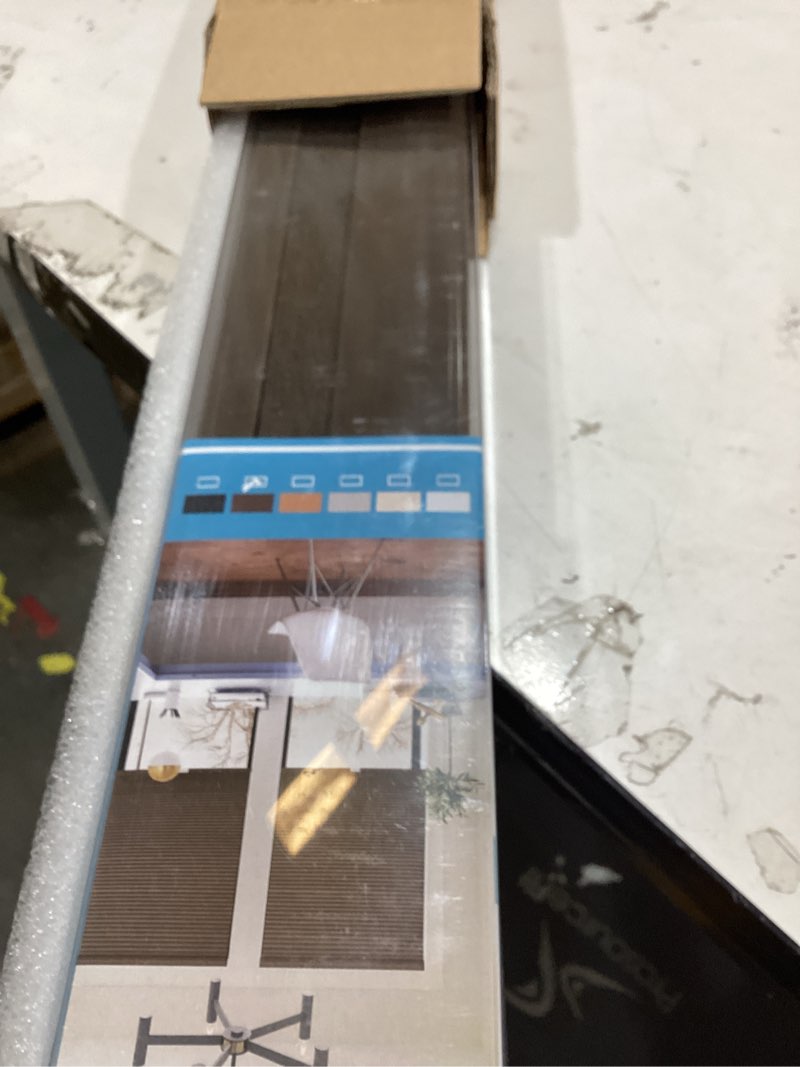 Condition photo showing Good Condition for cordless blackout window blinds & shades pull down room darkening window shades light blocking honeycomb cellular shade for indoor windows easy to install 24 inch wide, h48 taupe blinds