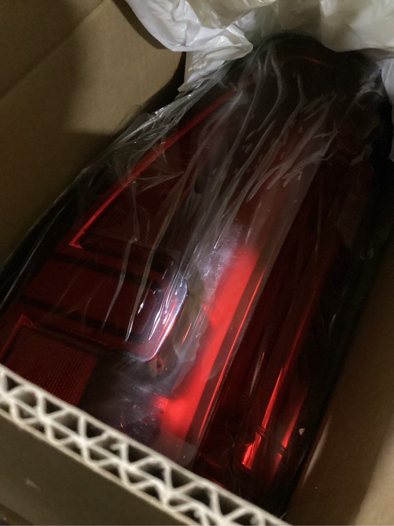 Condition photo showing New/Like New for Tail Light Assembly Compatible with 2019-2024 GMC Sierra 1500/2500HD/3500HD, LED Type Brake Rear Lamp with Bulbs Replacement for 84565922 GM2801310, Clear Lens, Right Passenger Side