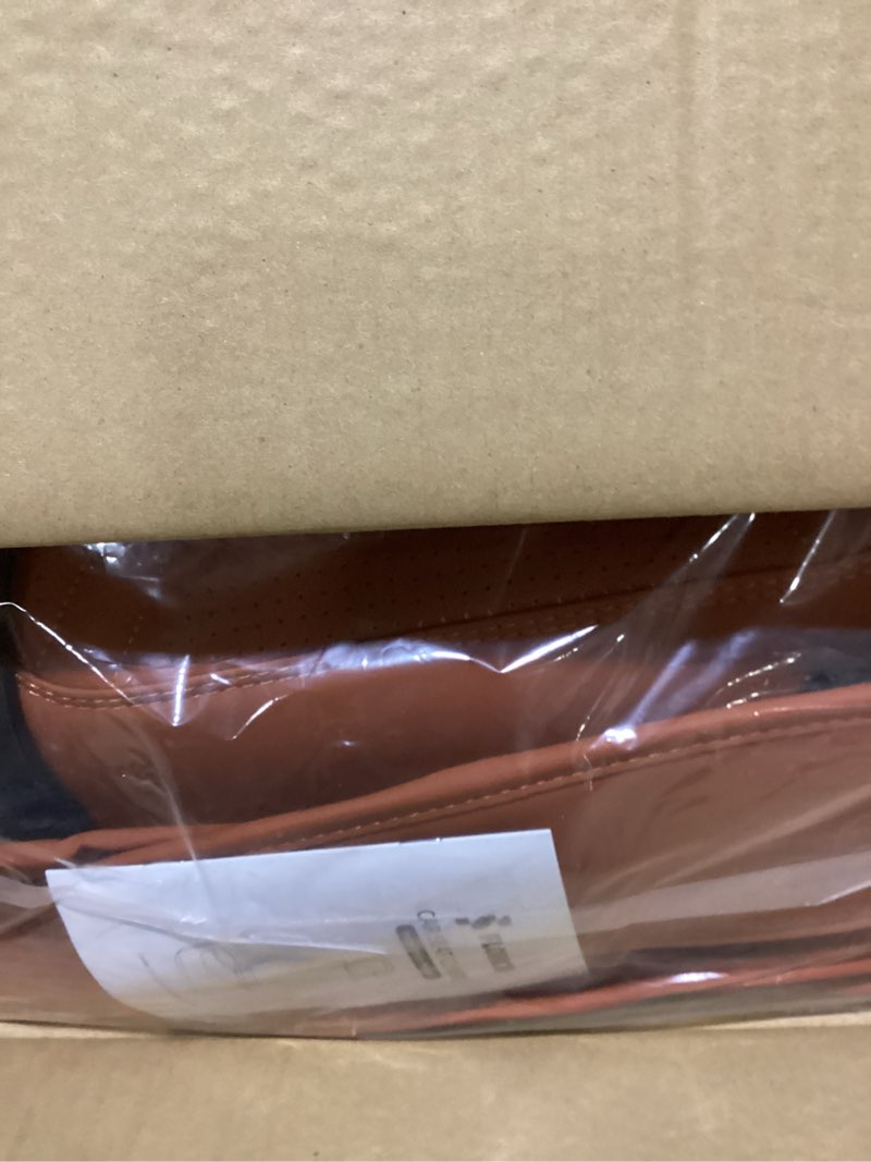 Condition photo showing As Is for florich car seat covers full set orange seat cover front seats and back leather seat covers for cars waterproof car seat cushion universal car seat protector fit for most cars trucks suvs orange fullset