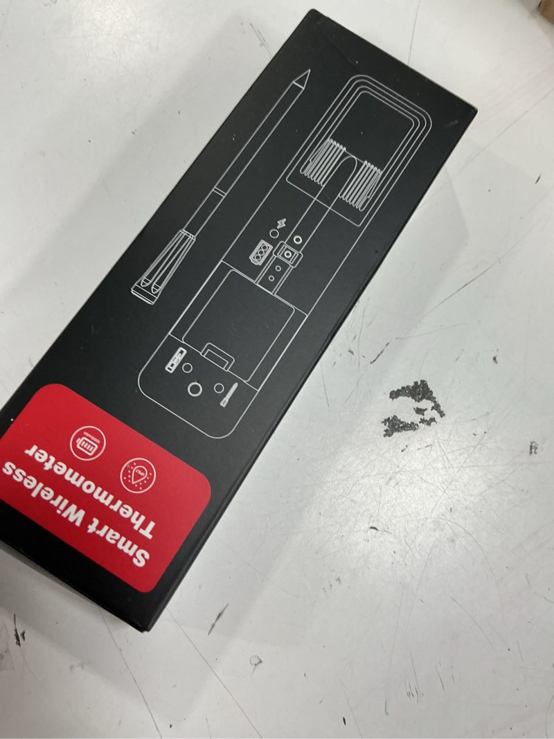 Condition photo showing Good Condition for smart wireless meat thermometer with ultra-thin probe, 6 sensors accuracy digital food thermometer 0.5s instant read, ip67 waterproof for bbq, grill, smoker, oven, air fryer,black