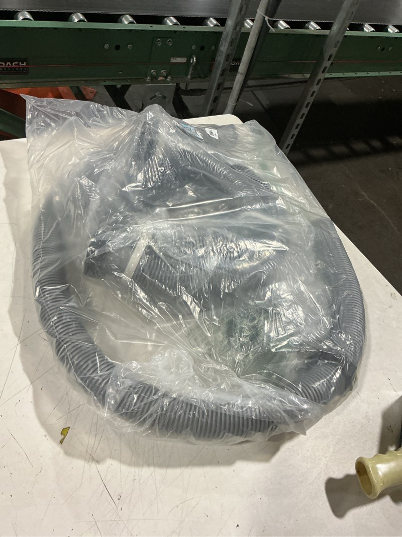 Condition photo showing As Is for frienda 1.5 to 1.5 t joint pool hose connector with 3 pcs 1.5 diameter pump replacement hose 59 long, pool hose adapter and replacement accessories fitting for filter pump(gray)
