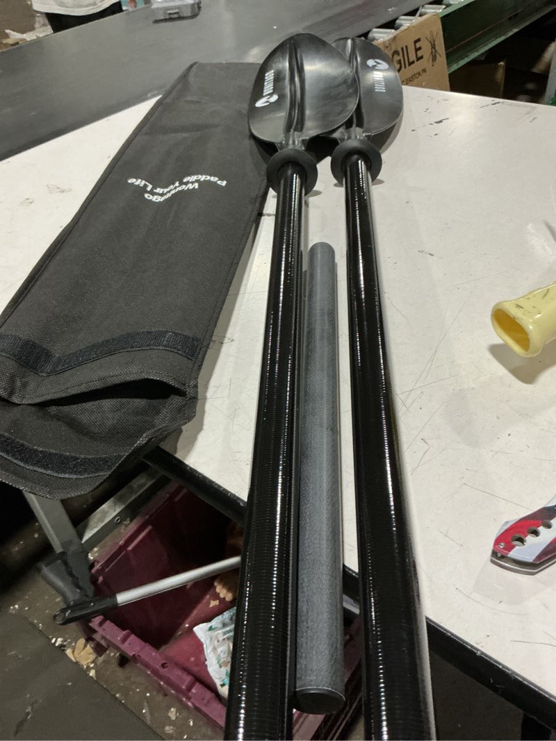 Condition photo showing Good Condition for kayak paddle with premium fiberglass shaft and enhanced pp blade, adjustable kayak oar, 86-94" (220-240 cm), 94-102" (240-260 cm) teal 86-94" (220-240 cm)