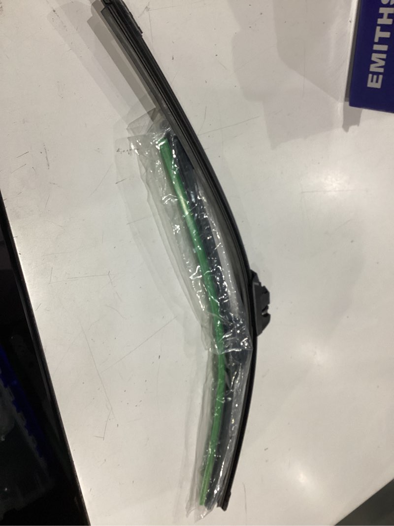 Condition photo showing As Is for oem quality 26" + 20" premium all-seasons stable and quiet windshield wiper blades(set of 2) black wiper blades 26"+20" (pair for front windshield)
