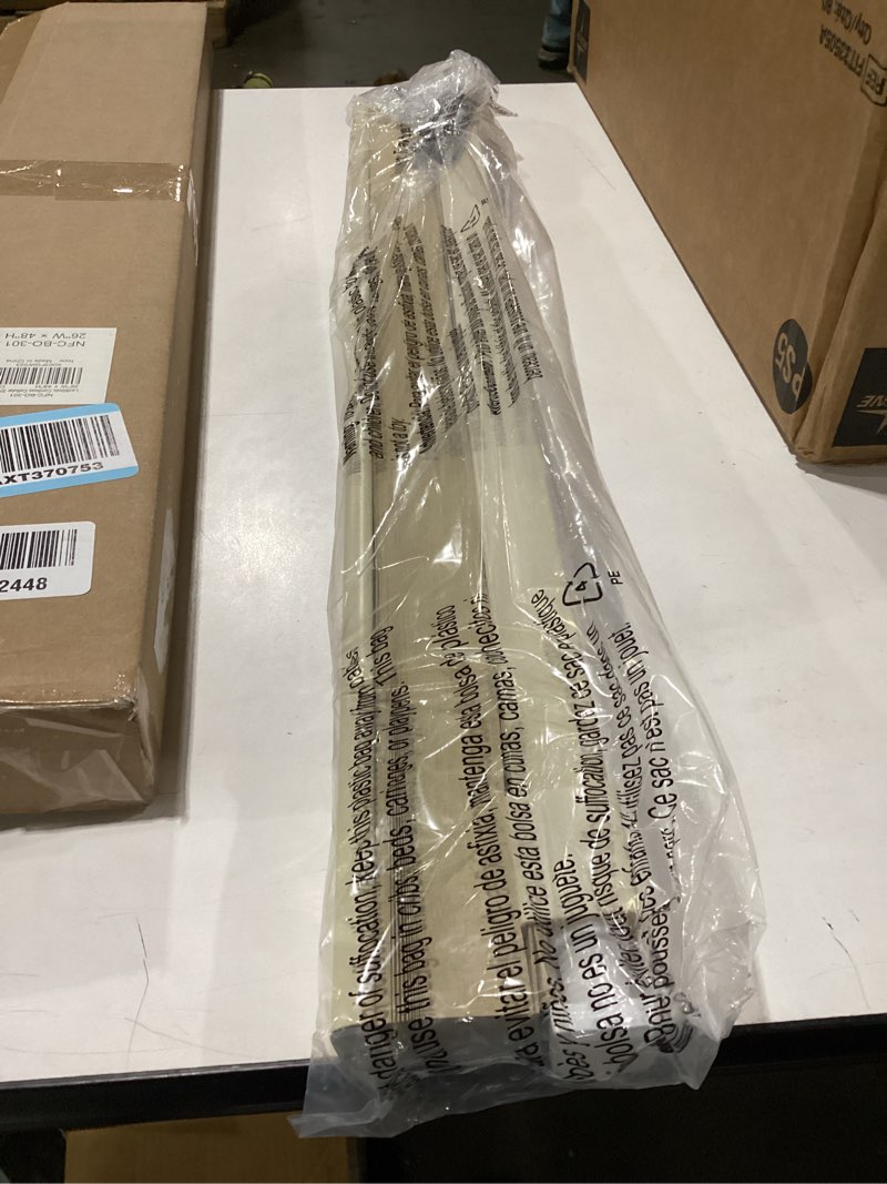 Condition photo showing New/Like New for lazblinds cordless cellular shades, no tools no drill blackout honeycomb shades pleated blinds for windows, 26'' w x 48'' h, soft cream blackout-soft cream 26'' w x 48'' h