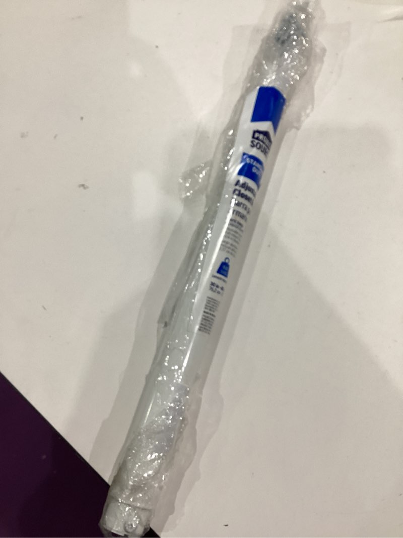 Condition photo showing Good Condition for 1 pack rod 30in w-48in w white regular duty steel hanging rod closet rod