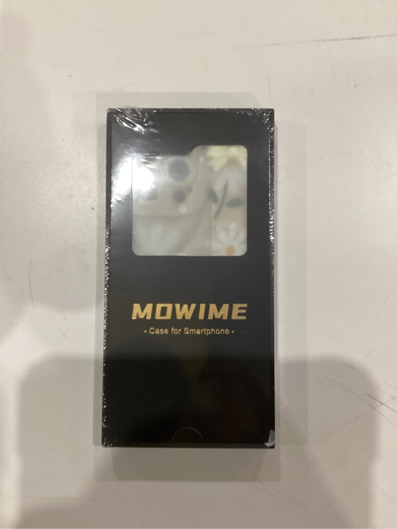 Condition photo showing As Is for (Case has flowers)  MOWIME Magnetic for iPhone 16 Pro Max Case with Finger Strap, Compatible with Magsafe, Daisy Floral Pattern for Women Girls, Slim Shockproof Soft TPU Case for iPhone 16 Pro Max 6.9 Inch, White White Daisy iPhone 16 Pro Max