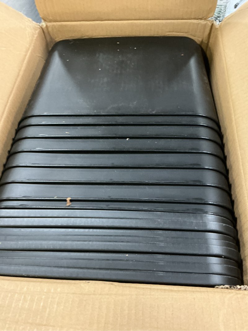 Condition photo showing Good Condition for hoolerry 8 pieces colorful storage bins with lid, plastic storage basket organizing container stackable box with handle for shelves desktop playroom office(14.2 x 10.2 x 9.5 inch,black) 14.2 x 10.2 x 9.5 inch black