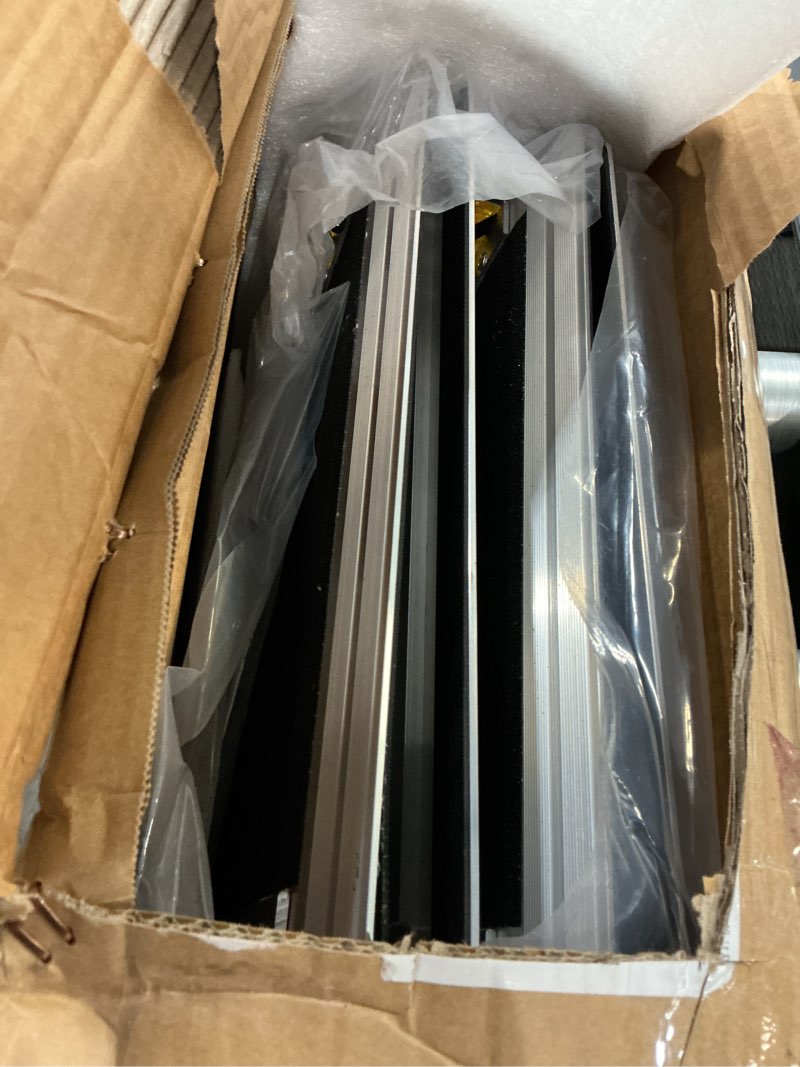 Condition photo showing Good Condition for whalemotor portable wheelchair ramp 6ft, anti-slip aluminum folding portable ramp, wheelchair ramps for home, weight capacity up to 800 lbs, with transition plates above and below, loading dock plates silver 6ft using height 6-18"