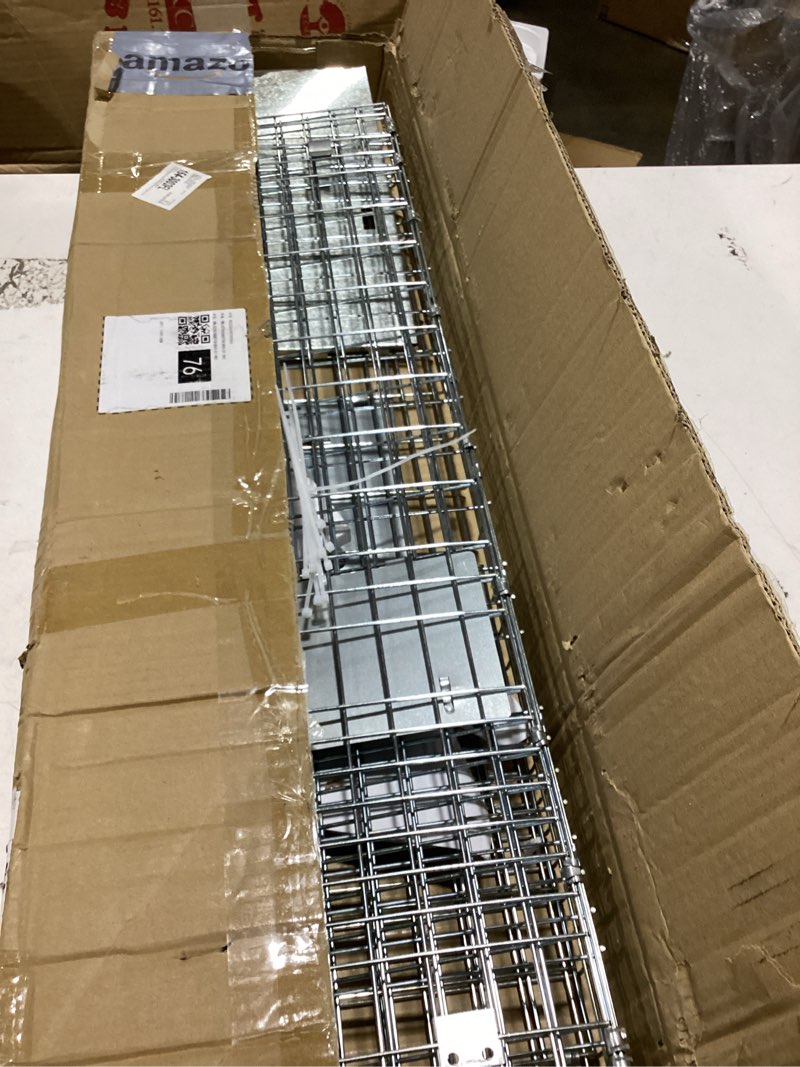 Condition photo showing Good Condition for vevor live animal cage trap, 31" x 10" x 12" humane cat trap galvanized iron, folding animal trap with handle for rabbits, stray cats, squirrels, raccoons, groundhogs and opossums