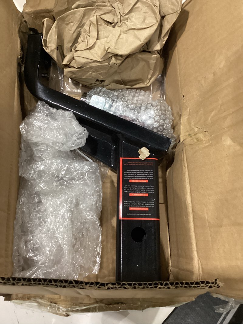 Condition photo showing New/Like New for tyt trailer hitch ball mount with 2 inch ball & pin, fits 2 inch receiver, 7500lbs, 6 inch drop, upgraded hitch kit black with anti-rattle pin 6" with pin
