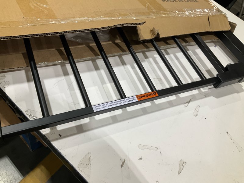 Condition photo showing New/Like New for 29.5-40.5" Baby Gate for Stairs, Dog Gate for Doorways, Walk Thru Auto Close Metal Baby Safety Gate for The House, Stairs and Doorways, Child Gate Pressure Mounted, Pet Gate for Dog Indoor - Black Black 29.5-40.5"W x 30"H