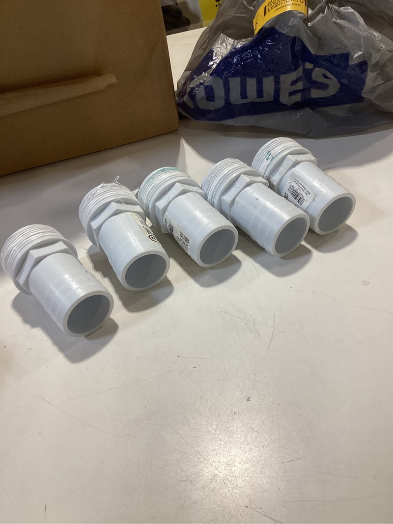 Condition photo showing As Is for project source 1.5 inch threaded pool hose adapter