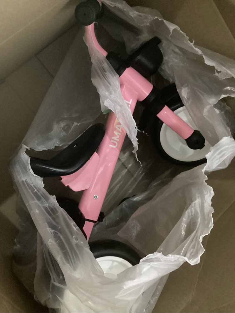 Condition photo showing Good Condition for umatoll tricycle for toddlers 2-5 year old, ajustable toddler bike outdoor toys, birthday gift for girl age 2-4, trike with light up wheels pink