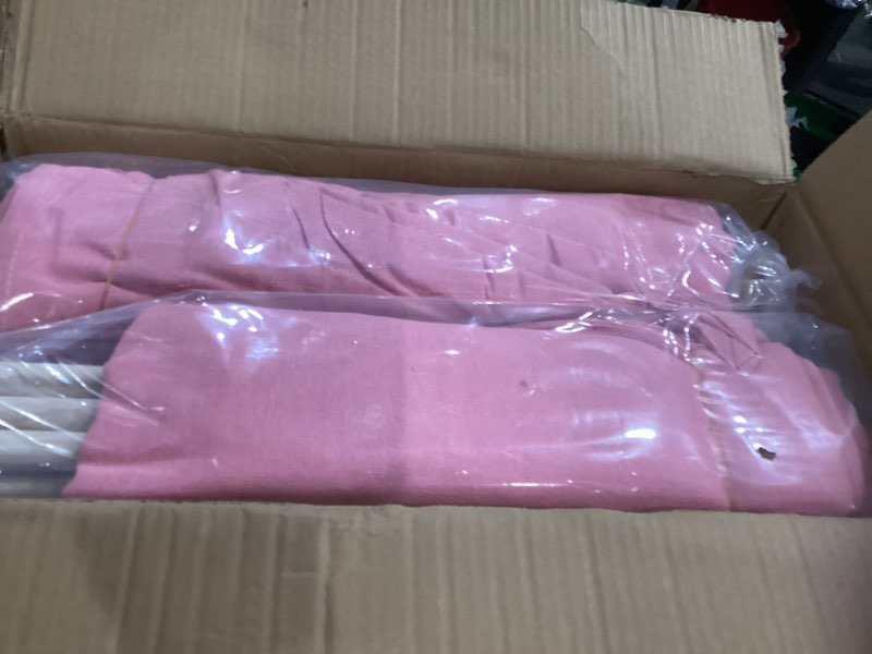 Condition photo showing Good Condition for 6 pcs pink kids teepee play tent, foldable washable tipi tent kids boho tent, playhouse for girls boys sleepovers party birthday party slumber party for indoor outdoor games