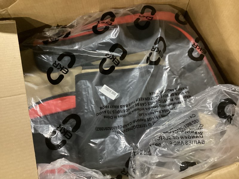 Condition photo showing New/Like New for ekr silverado seat covers custom fit for (crew cab) 2019-2026 chevrolet silverado 1500/1500 limited/hd 2500/3500, rear row w/no armrest,faux leather (black with blue trim) leather (black with blue trim) 2019-2026 rear solid backrest & split bottom