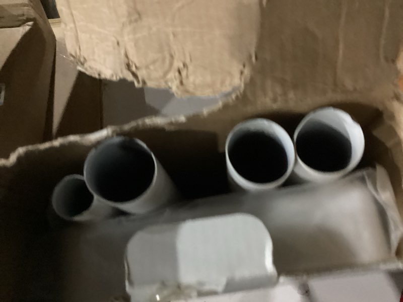 Condition photo showing As Is for Bath Bliss 4 Tier Tensions Corner Shower Caddy | Shelves| Adjustable 48“-101”| Bathroom Organizer| Bathtub and Shower Stall| Holds Large Bottles| Soap| Shampoo| Washcloths| Matte White. White 5.91 inches x 5.91 inches x 48-101 inches