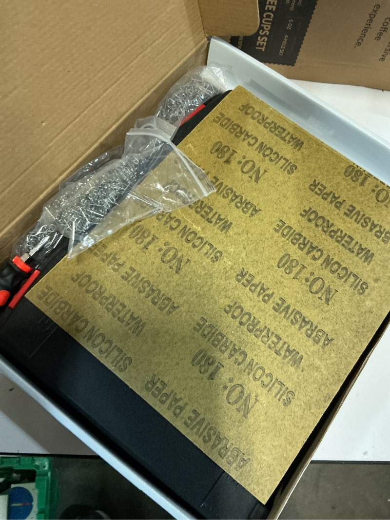 Condition photo showing Good Condition for plastic welder, 2 in 1 plastic welding kit, sonnler 1000pcs hot stapler plastic repair kit for car bumper crack repair with iron, rods, metal mesh, abrasive paper, aluminum tape yellow
