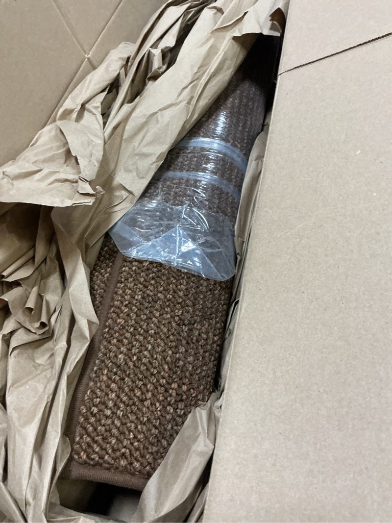 Condition photo showing Good Condition for beqhause dirt trapper door mat 36" x 60", non-slip washable doormats entrance mat, dirt resistant and absorbent welcome mat, low profile floor mats for front back door and entryway, brown brown 3' x 5' (rectangular)