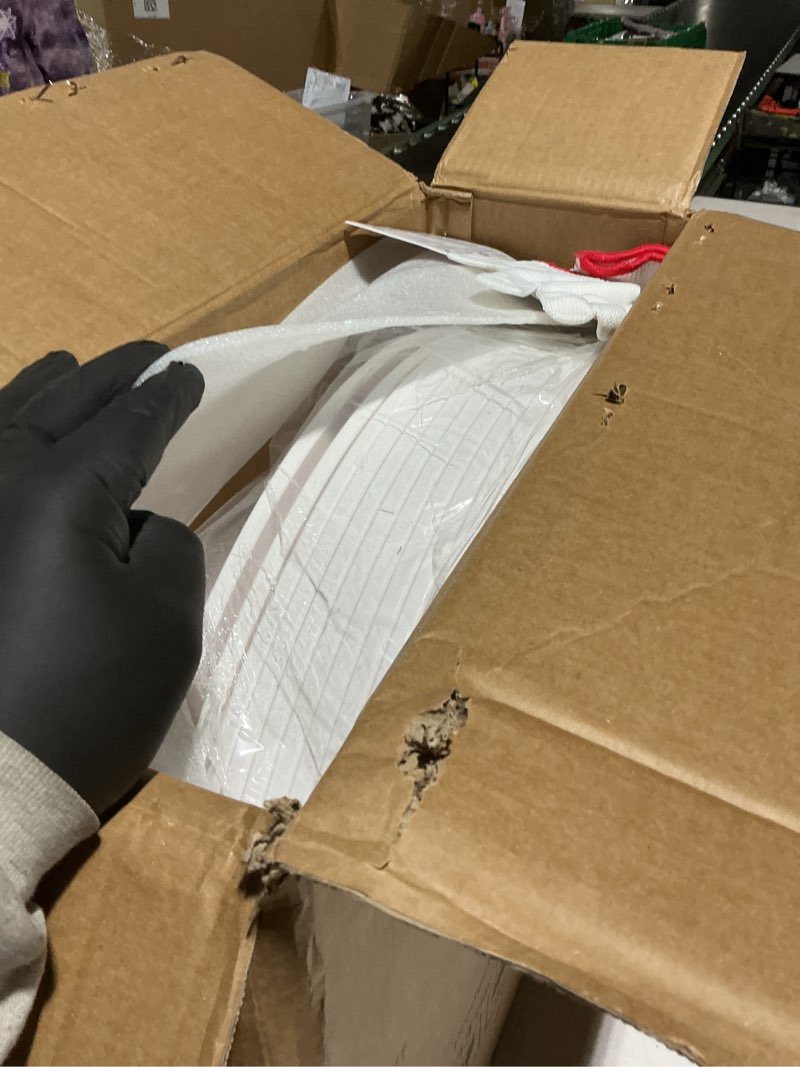 Condition photo showing Good Condition for SpaceAid 9 Tier Rotating Shoe Rack Tower, Spinning Shoe Display Lazy Susan, Revolving 360 Shoe Rack Storage Round Carousel, Vertical Handbag Rotate Shoes Closet Organization (9-Tier White) 9 Tier (23.2"W x 80.7"H) White